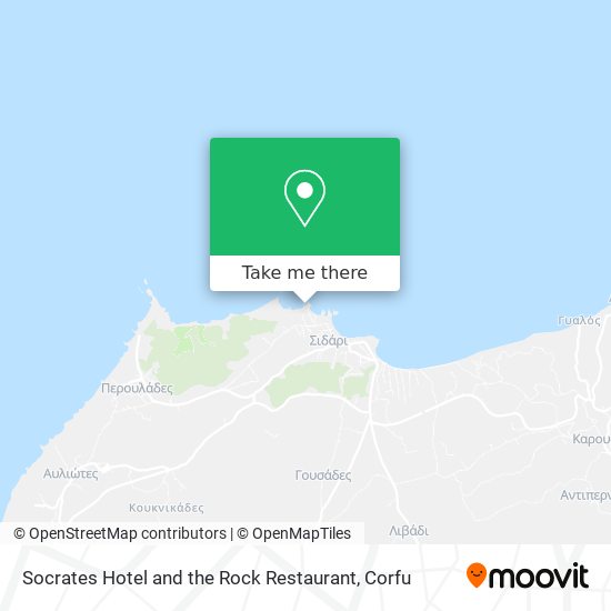 Socrates Hotel and the Rock Restaurant map