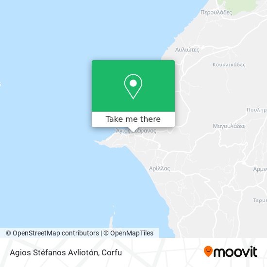 Agios Stéfanos Avliotón map