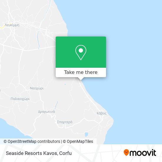 Seaside Resorts Kavos map