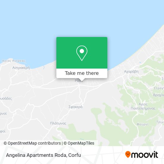 Angelina Apartments Roda map