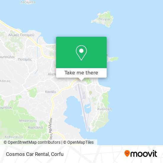 Cosmos Car Rental map