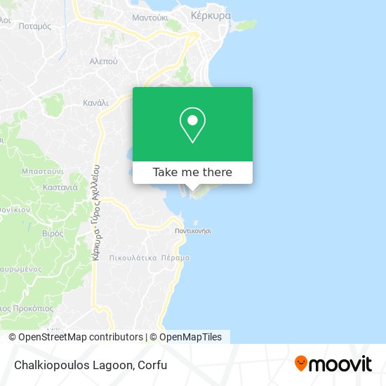 Chalkiopoulos Lagoon map