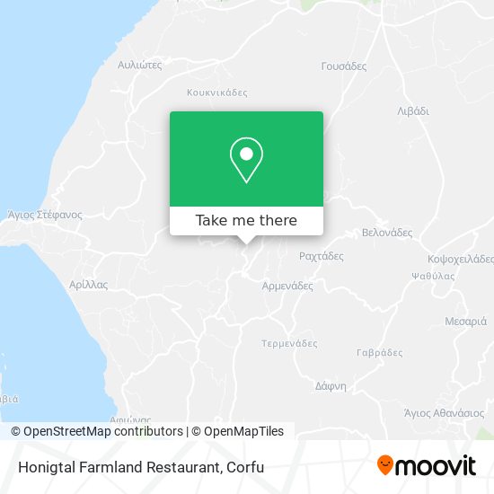 Honigtal Farmland Restaurant map