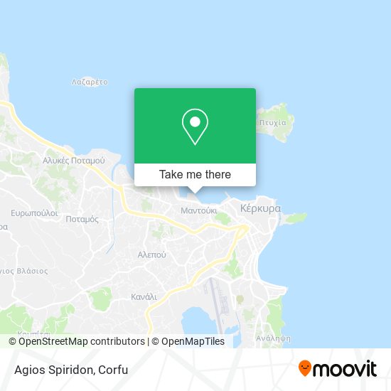 Agios Spiridon map