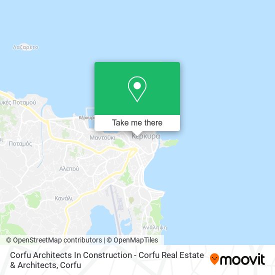 Corfu Architects In Construction - Corfu Real Estate & Architects map