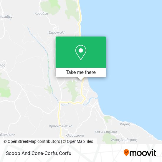 Scoop And Cone-Corfu map