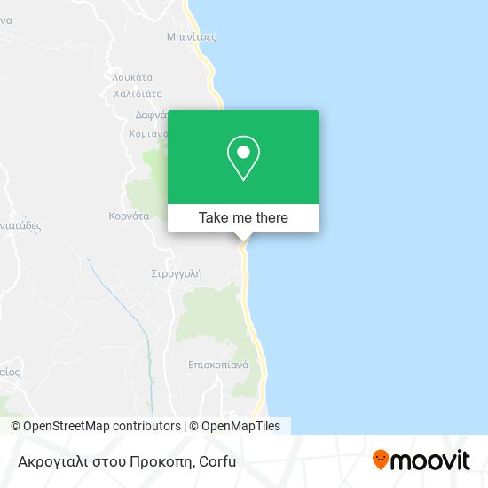 Ακρογιαλι στου Προκοπη map