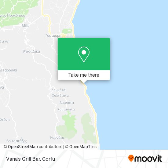 Vana's Grill Bar map