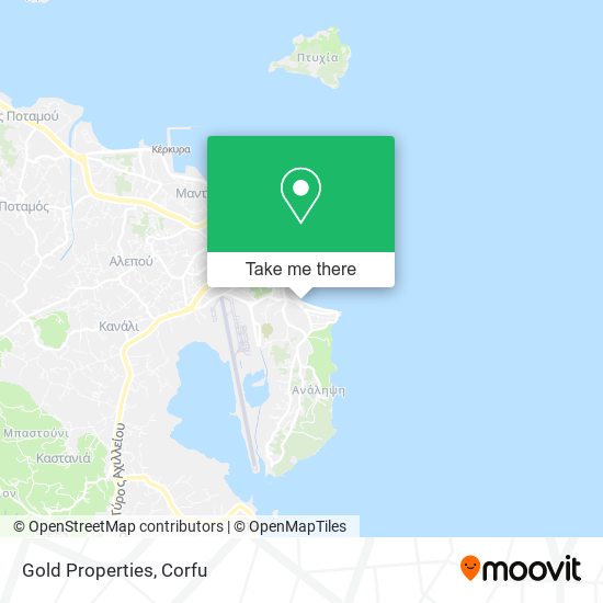 Gold Properties map