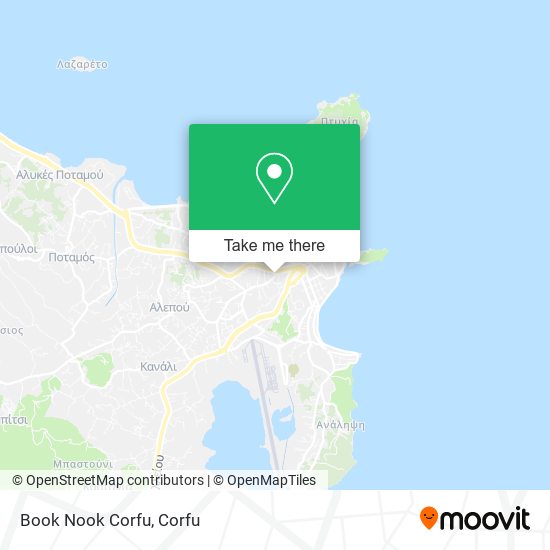 Book Nook Corfu map