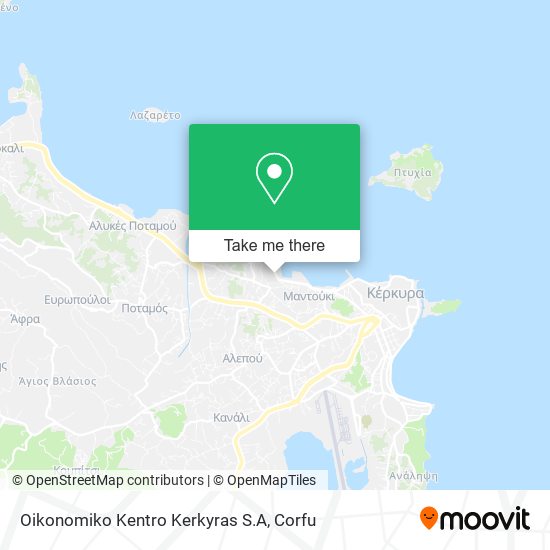 Oikonomiko Kentro Kerkyras S.A map
