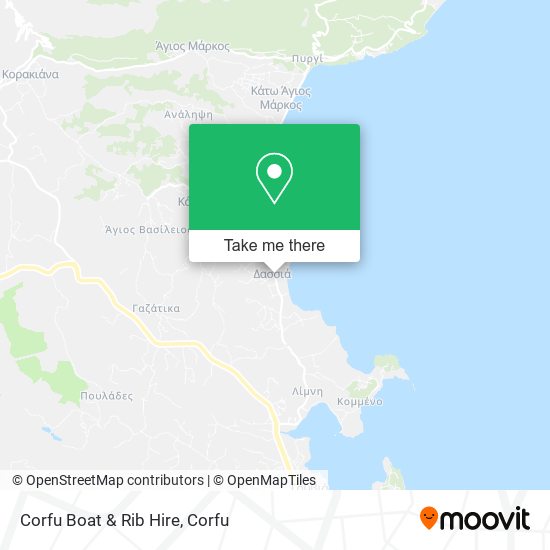 Corfu Boat & Rib Hire map