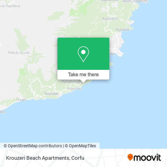 Krouzeri Beach Apartments map