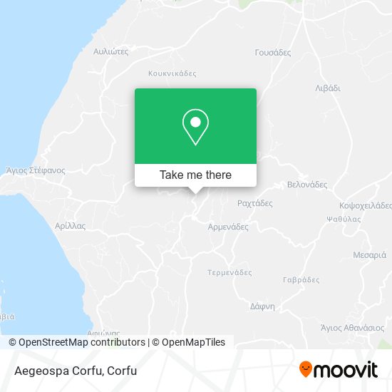 Aegeospa Corfu map