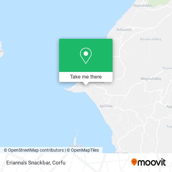 Erianna's Snackbar map