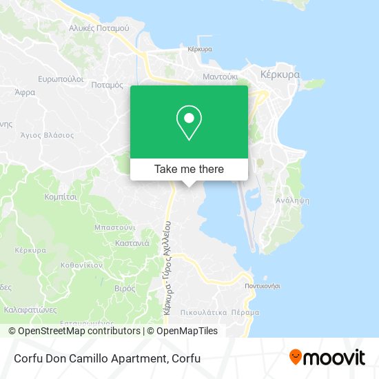 Corfu Don Camillo Apartment map