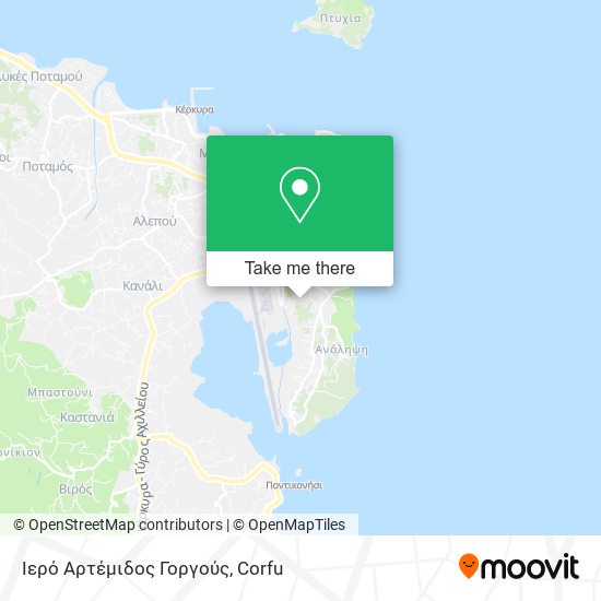 Ιερό Αρτέμιδος Γοργούς map