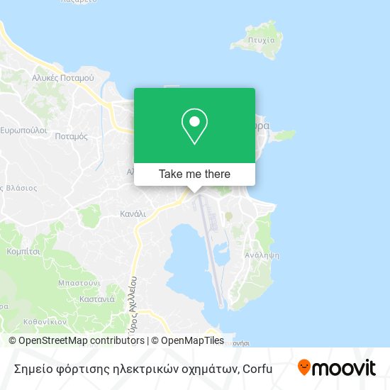 Σημείο φόρτισης ηλεκτρικών οχημάτων map