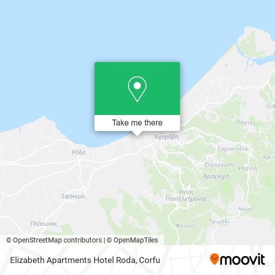 Elizabeth Apartments Hotel Roda map