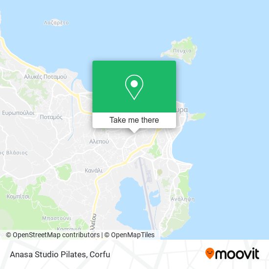 Anasa Studio Pilates map
