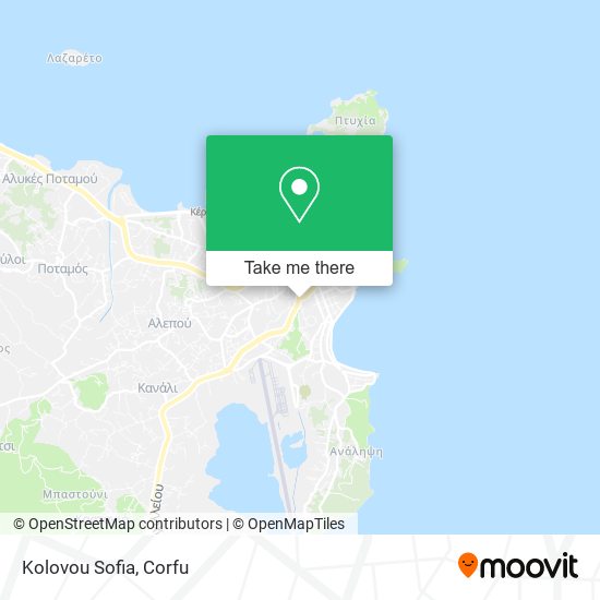 Kolovou Sofia map