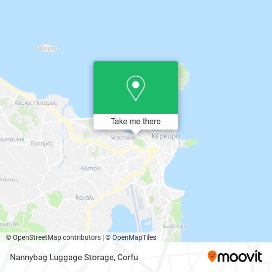 Nannybag Luggage Storage map