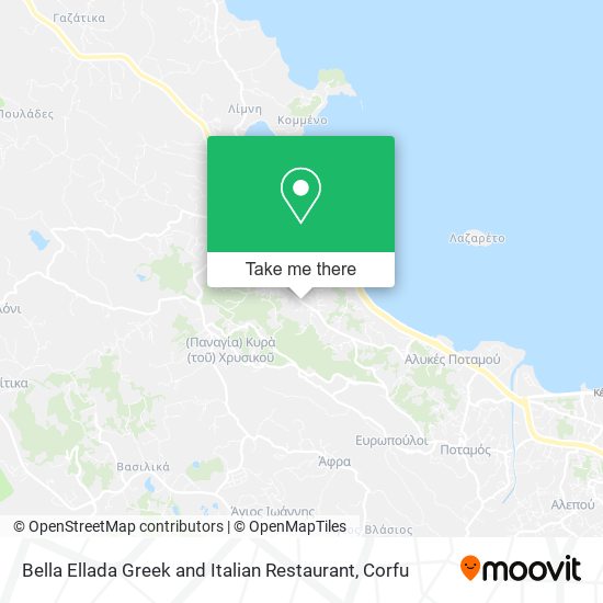 Bella Ellada Greek and Italian Restaurant map