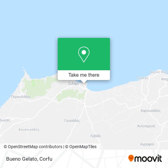 Bueno Gelato map