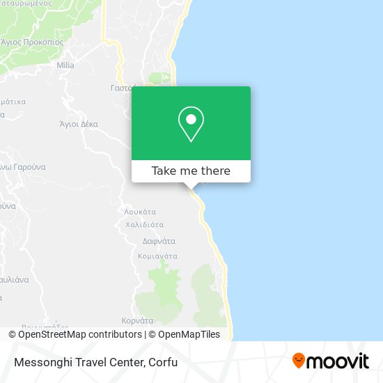 Messonghi Travel Center map