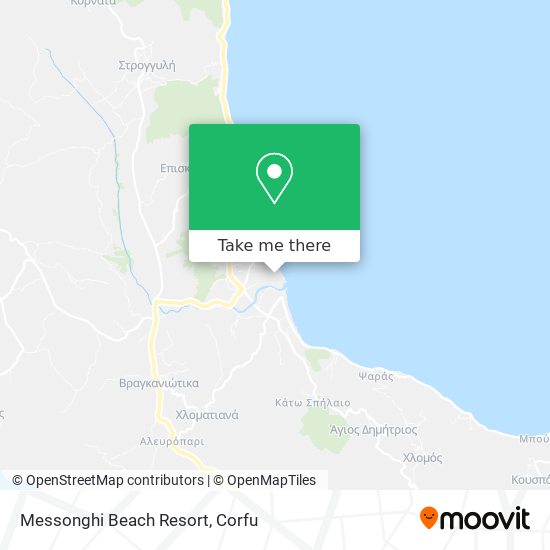 Messonghi Beach Resort map