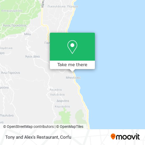 Tony and Alex's Restaurant map