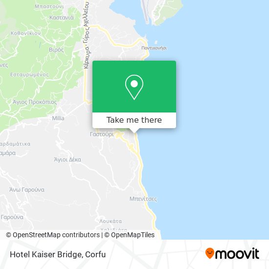Hotel Kaiser Bridge map