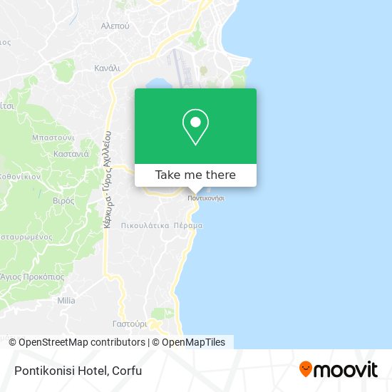 Pontikonisi Hotel map