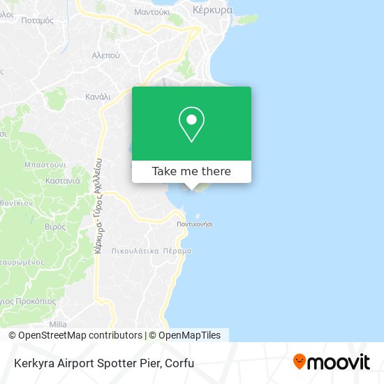 Kerkyra Airport Spotter Pier map