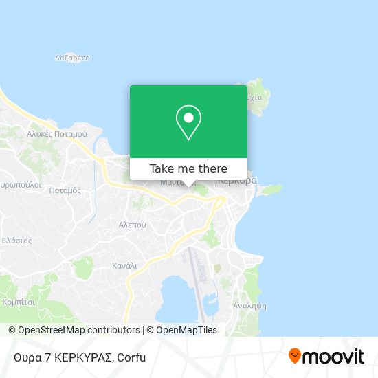 Θυρα 7 ΚΕΡΚΥΡΑΣ map