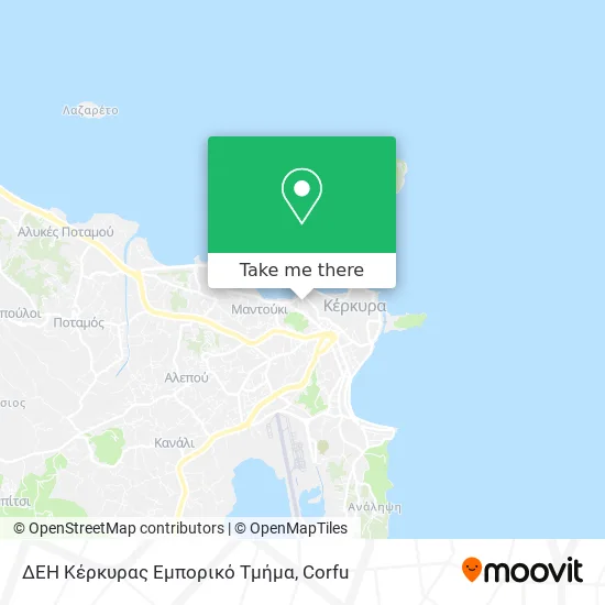ΔΕΗ Κέρκυρας Εμπορικό Τμήμα map