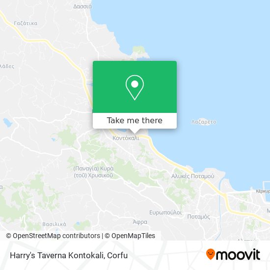 Harry's Taverna Kontokali map