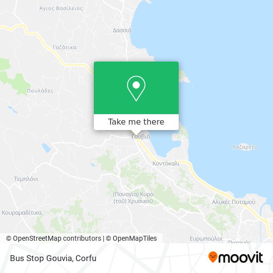 Bus Stop Gouvia map