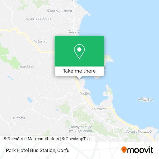 Park Hotel Bus Station map