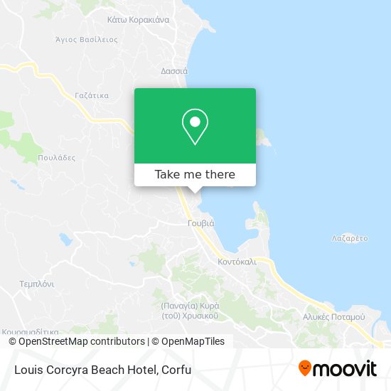 Louis Corcyra Beach Hotel map