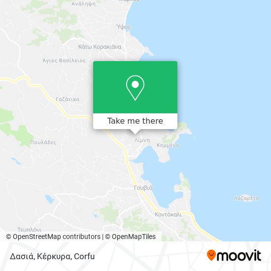 Δασιά, Κέρκυρα map