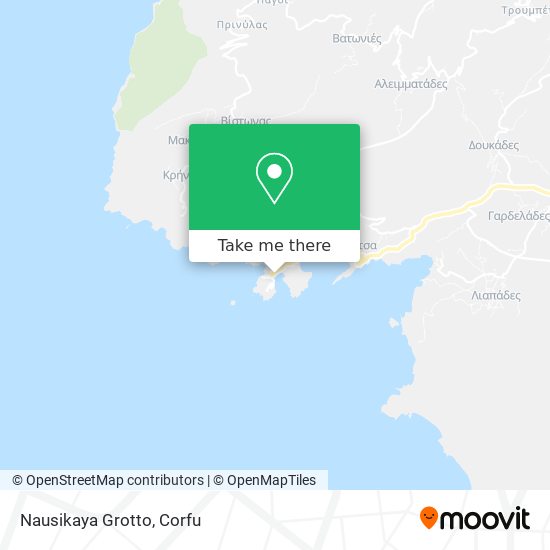 Nausikaya Grotto map
