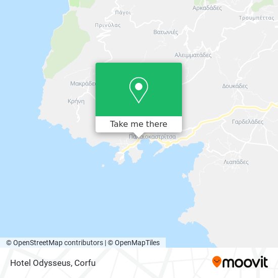 Hotel Odysseus map