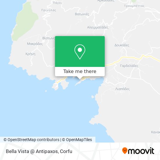 Bella Vista @ Antipaxos map