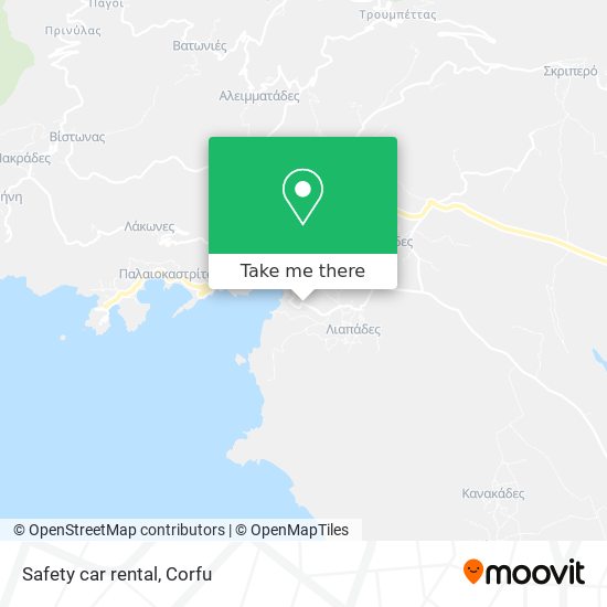 Safety car rental map