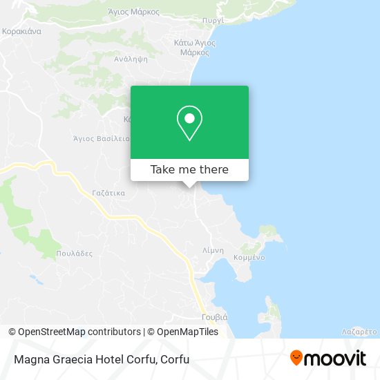 Magna Graecia Hotel Corfu map