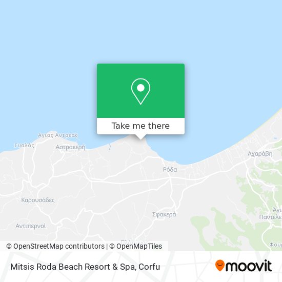 Mitsis Roda Beach Resort & Spa map