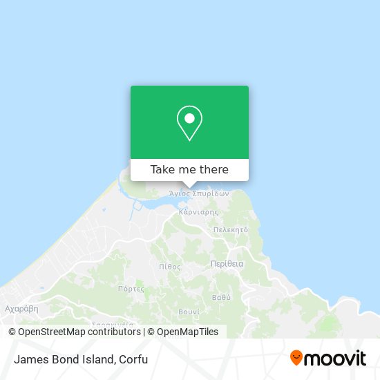 James Bond Island map