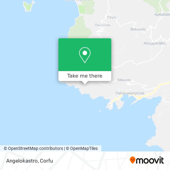 Angelokastro map