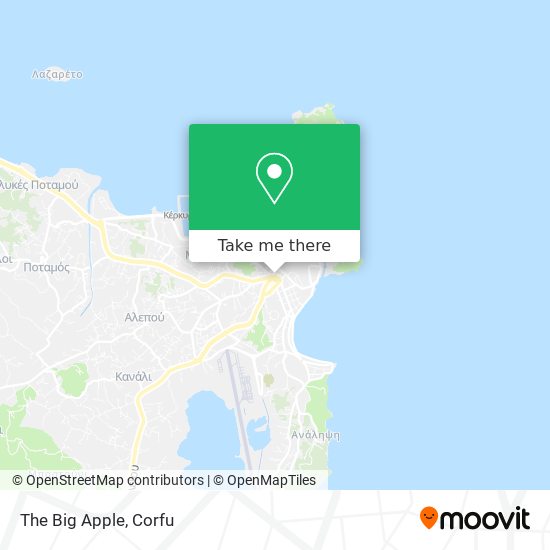 The Big Apple map